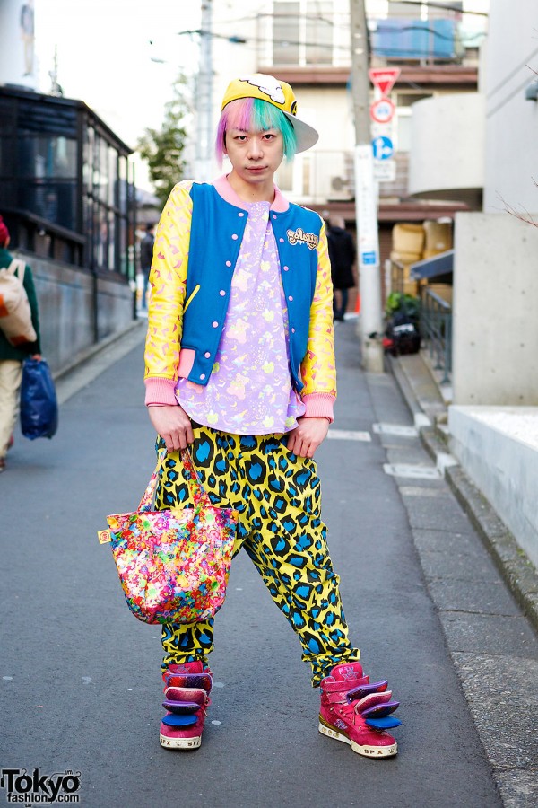 Colorful Harajuku Guy w/ 6%DokiDoki, SuperLovers, Galaxxxy & SPX Sneakers