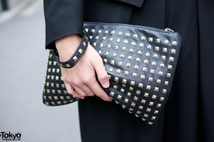 Studded Clutch & Bracelet