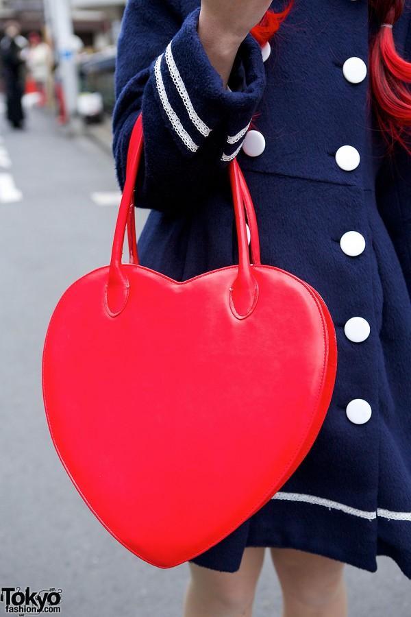 Red Heart Handbag