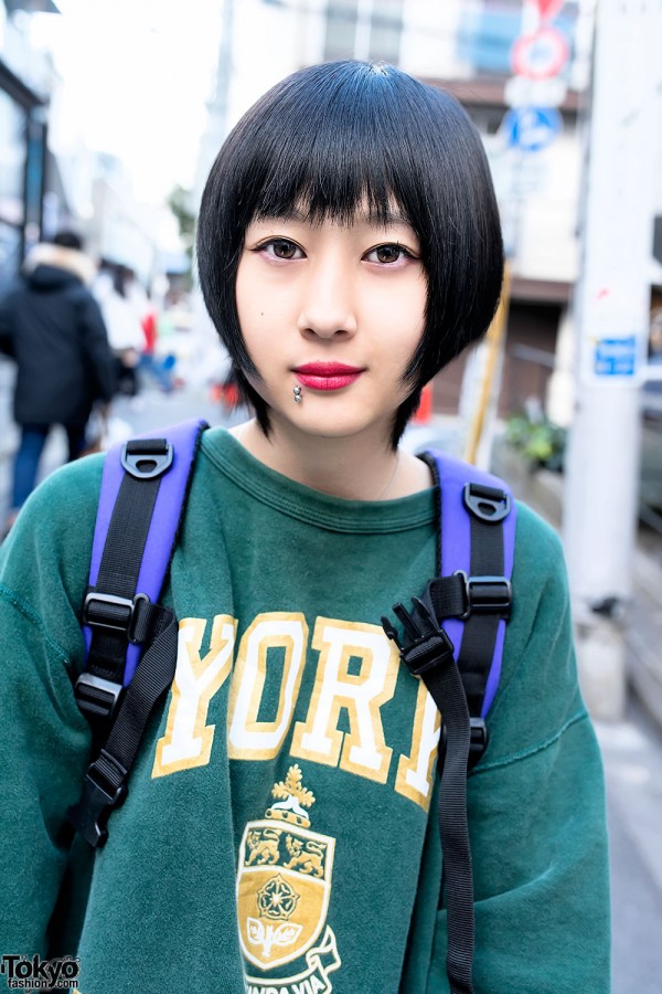 Harajuku Girl With Facial Piercing