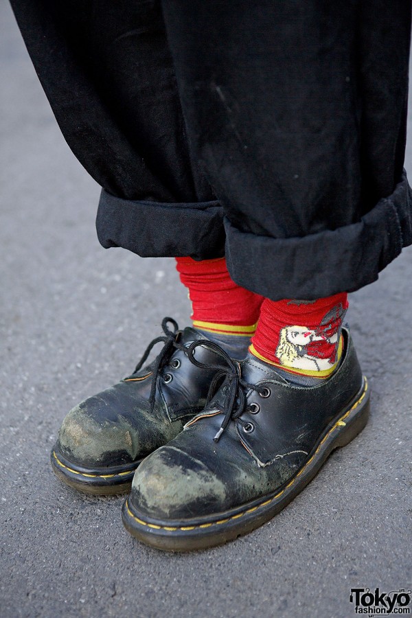 Dr. Martens Shoes & Red Socks
