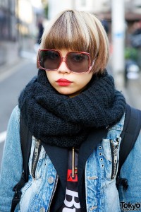 Square Sunglasses & Scarf