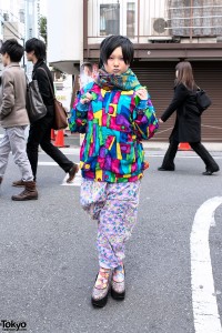 Colorful Patterns in Harajuku Street Style