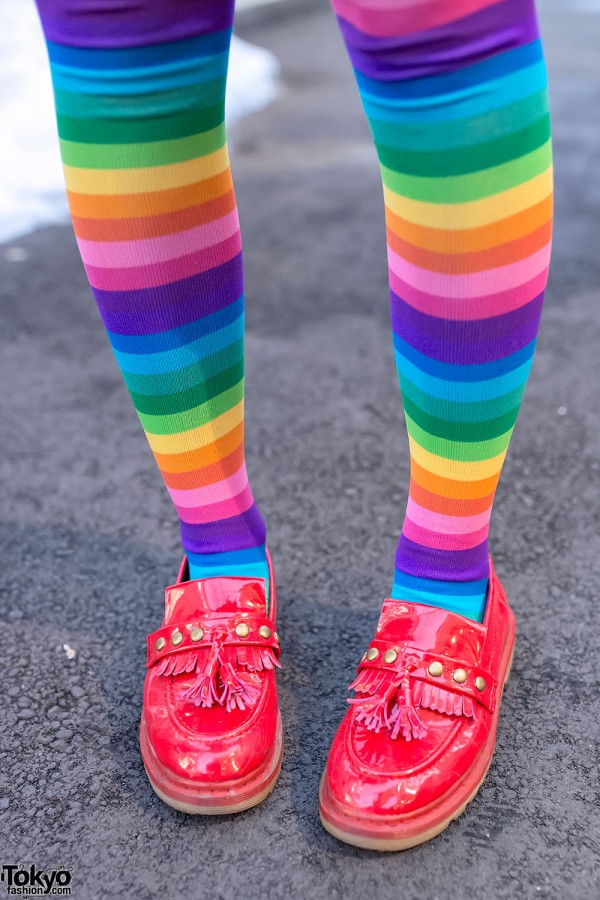 Rainbow Socks in Harajuku