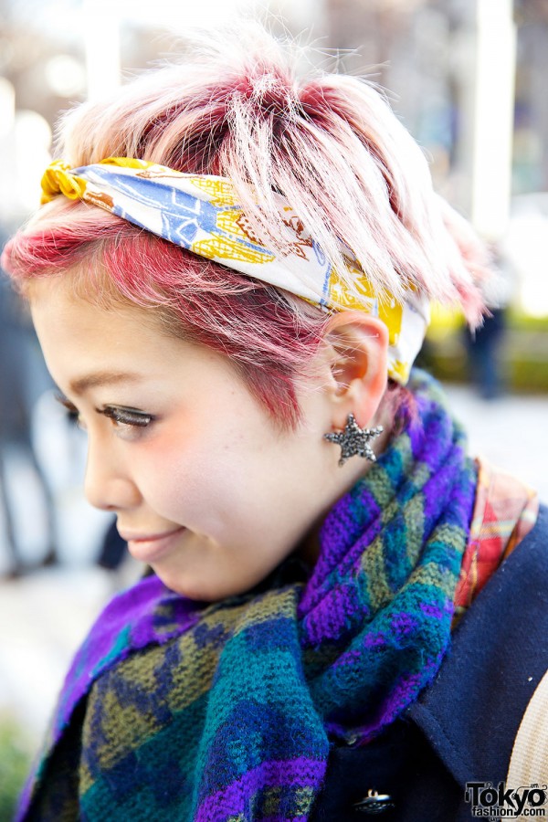 Pink Hair w/ Headband