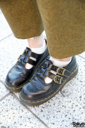 Handmade Tweed Suit w/ Knee Patches & Dr. Martens in Harajuku – Tokyo ...