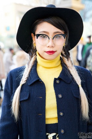 Chanel Skirt Suit, Cat Eye Glasses, Quilted Chanel Bag & YRU Platforms ...
