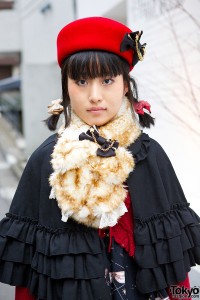 Black Peace Now Ruffle Capelet