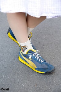 Yellow & Blue Puma Skeakers