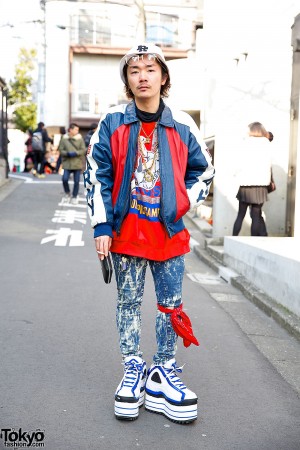 Platform Fila Sneakers, Acid Wash, Pin Nap Vintage & Chanel in Harajuku ...