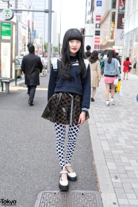 Transparent Skirt & Sailor Top