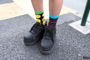 Circus Harajuku Socks & Buffalo Platform Boots