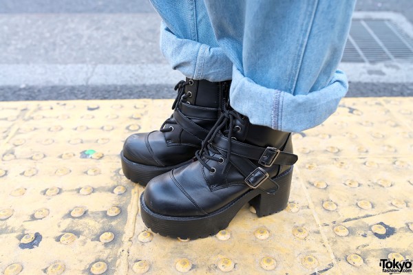 Boots & Overalls in Harajuku