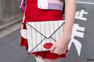 I Am I Lips Envelope Clutch