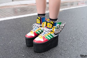 Jeremy Scott x Adidas Winged Platform Sneakers