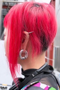 Ear Spike and Gauged Earring
