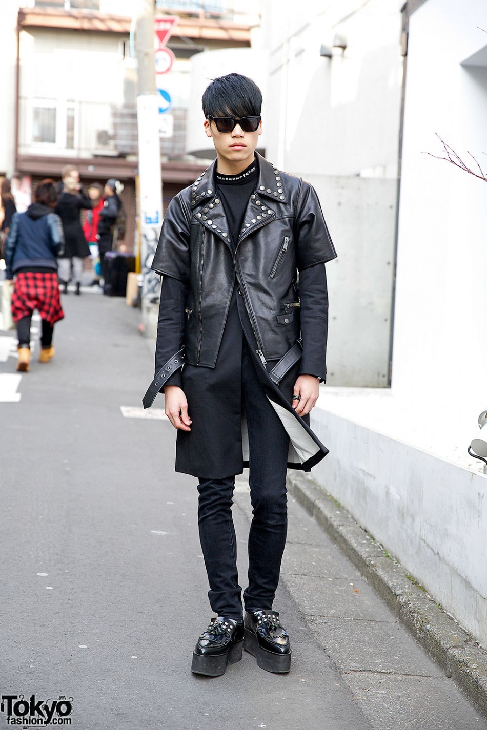 Christian Dada Biker Jacket & Studded Platform Loafers in Harajuku ...