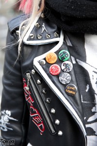 Punk Biker Jacket & Pins
