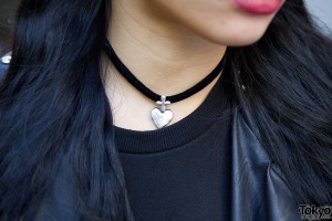 Cross & Heart Choker