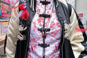 Sukajan and Ring Chain Necklace