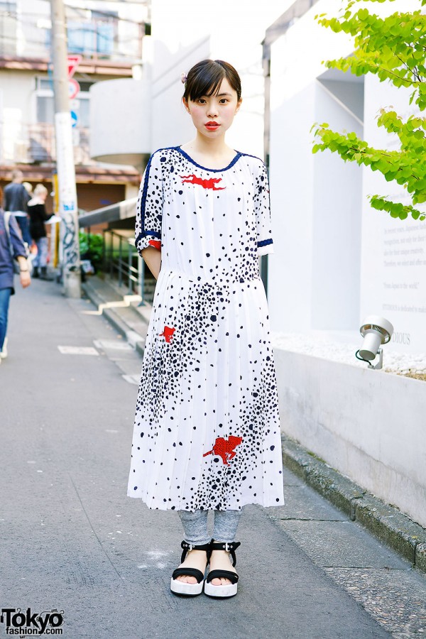 Printed Maxi Dress in Harajuku