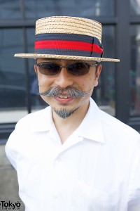 Boater Hat & Sunglasses