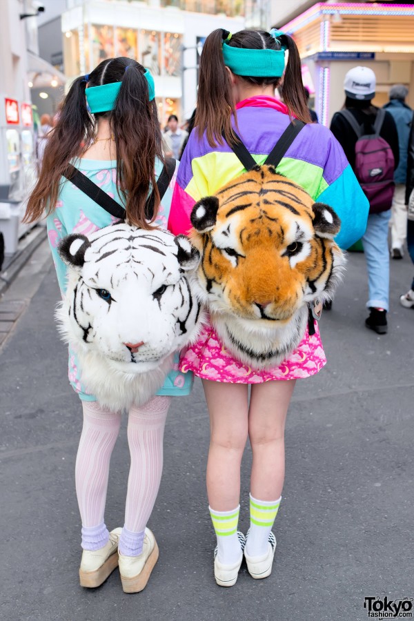 Tiger Backpacks in Harajuku