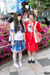 Harajuku Girls w/ Sailor Fuku & Sailor Moon