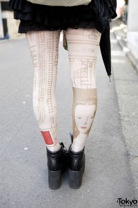 Harajuku Graphic Tights