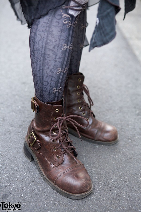 Brown Lace-up Boots