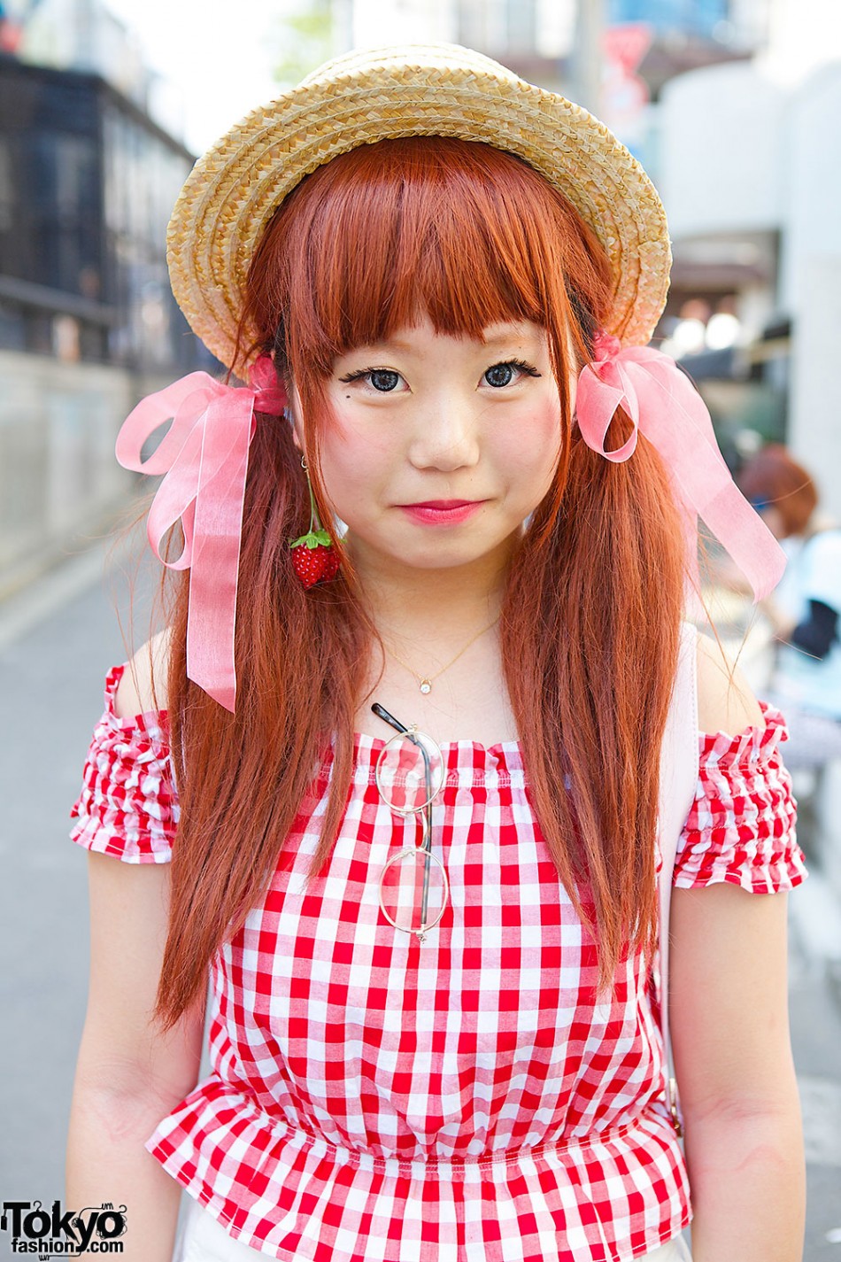 Harajuku Cute Styles w/ Gingham, Cherry Print, Strawberries & Flowers ...