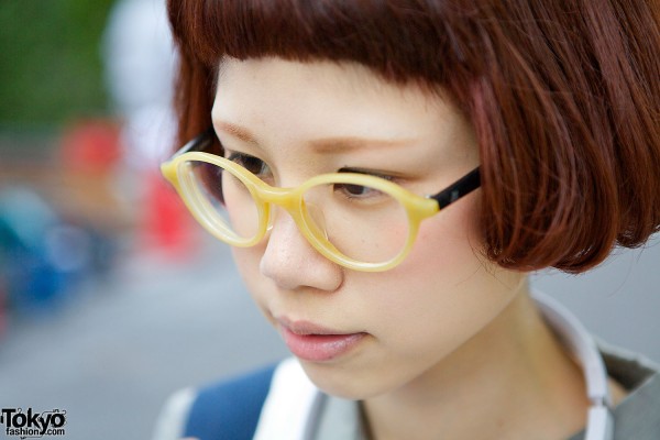 Bob Hairstyle & Glasses in Harajuku