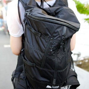 Black Rucksack in Harajuku