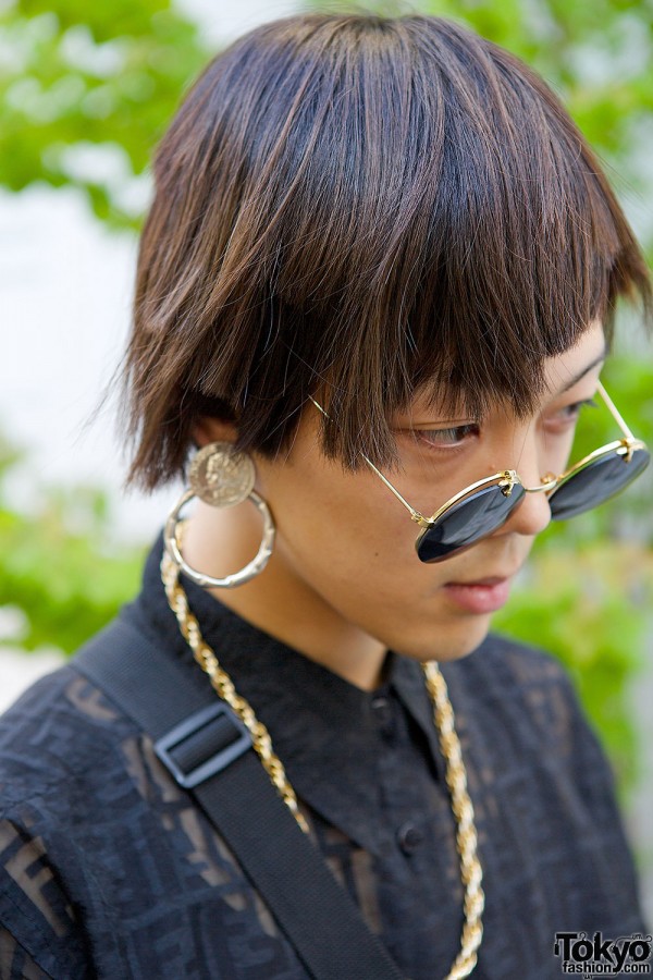Gold Accessories in Harajuku