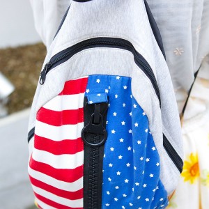 American Flab Big Zipper Backpack