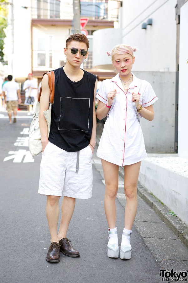 Pink Haired Harajuku Girl in LilLilly & Givenchy vs. Guy in i Tokyo Me & Ralph Lauren