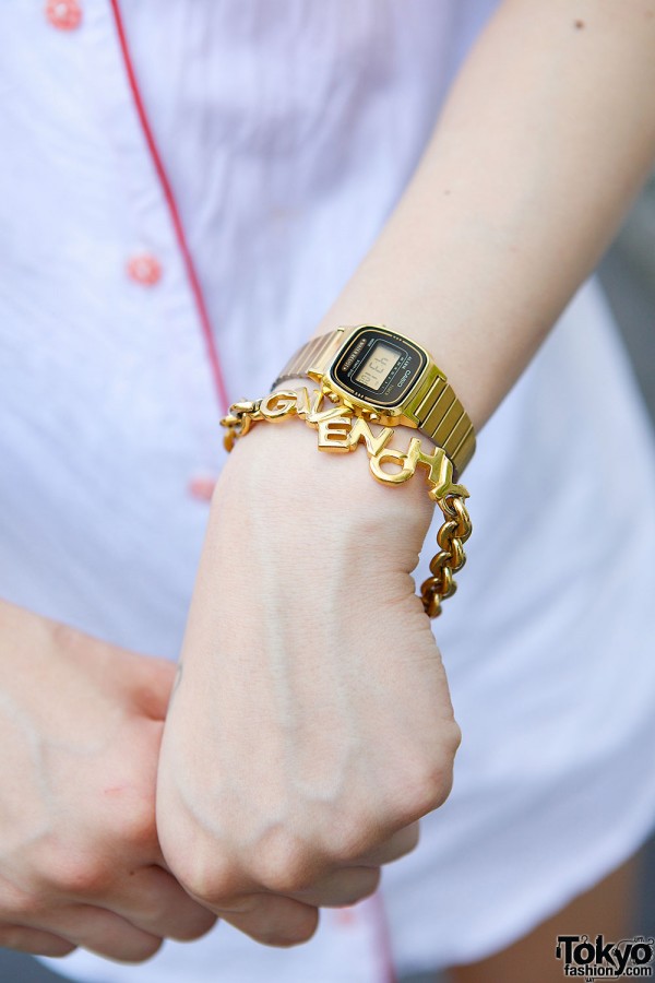 American Apparel Watch & Givenchy Bracelet