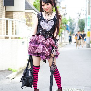 Gothic Harajuku Girl In Corset & Tutu