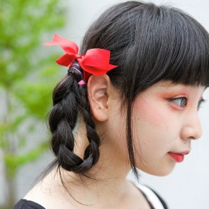 Braided Twin Tails & Bow
