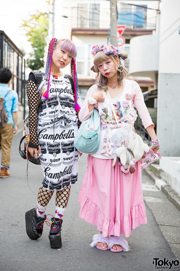 Harajuku Girls w/ Lilac Hair, Cat Print, Campbell’s Soup & New York Joe Exchange