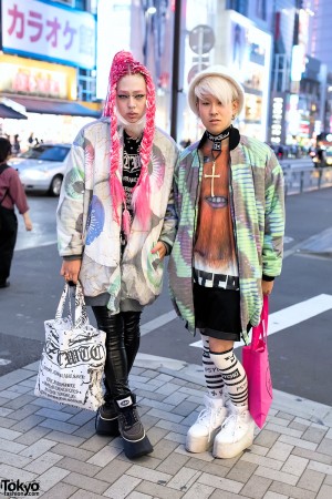 Harajuku Guys w/ Pink Hair, W.I.A Jackets, Nikki Lipstick, KTZ & Damage ...