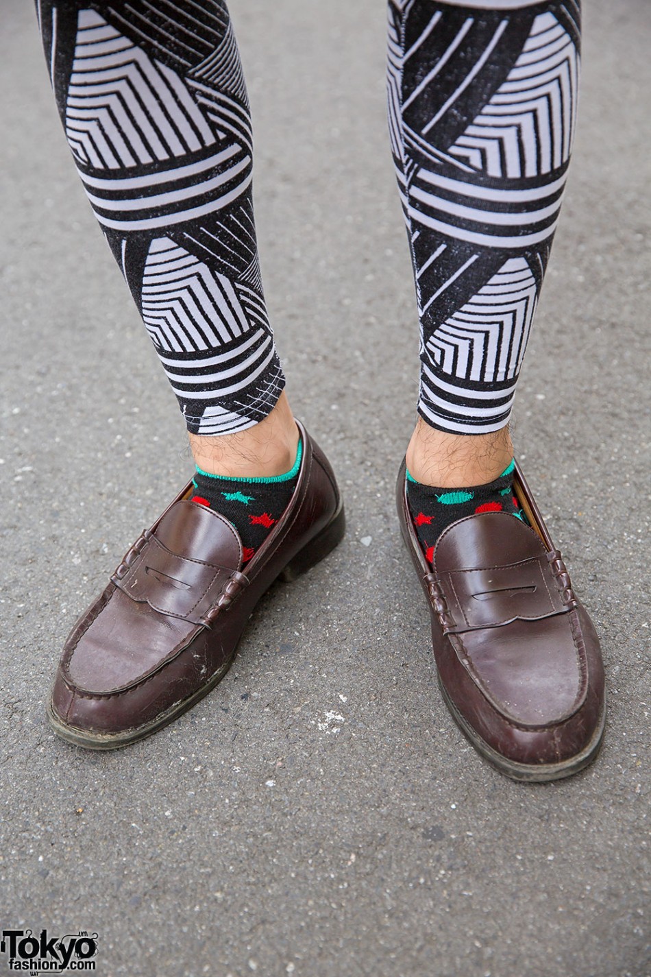 Harajuku Guy w/ Red Hair, Graphic WEGO Fashion, Beanie & Loafers ...