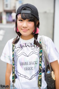 Harajuku Girls In Suspenders, Ripped Jeans & Pompoms w/ WEGO, Romantic ...