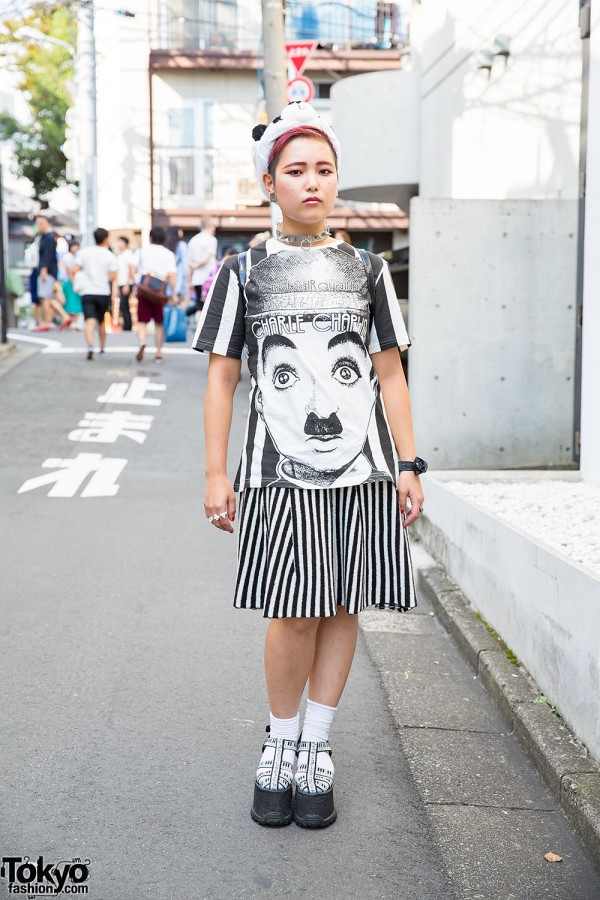 Panda x Charlie Chaplin, Moshino & Darth Vader Fashion in Harajuku