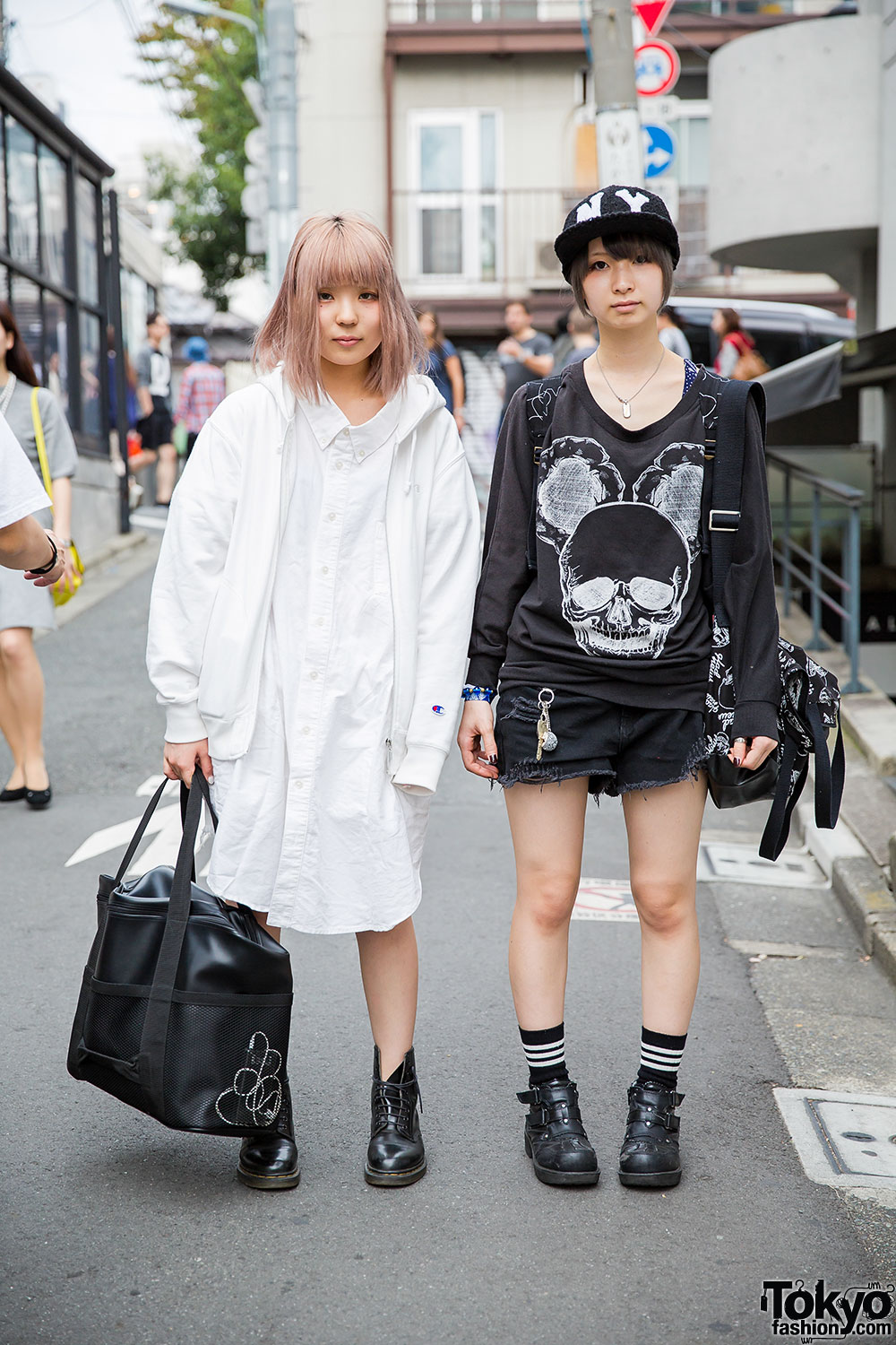 Harajuku Girls In Glad News Mint Neko Ne Net Dr Martens Tokyo Fashion
