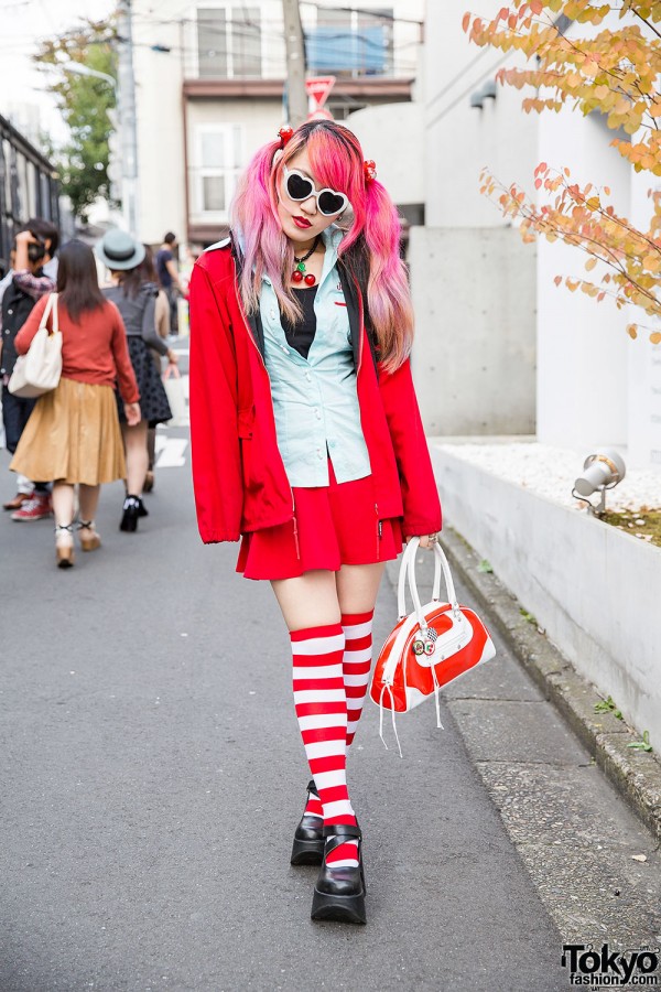 Moth in Lilac’s Lisa13 w/ Pink Twin Tails, Super Lovers & Demonia in Harajuku