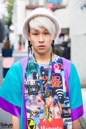 DAMAGE Logo Top, Galaxxxy Coat, MYOB & Nikki Lipstick in Harajuku ...