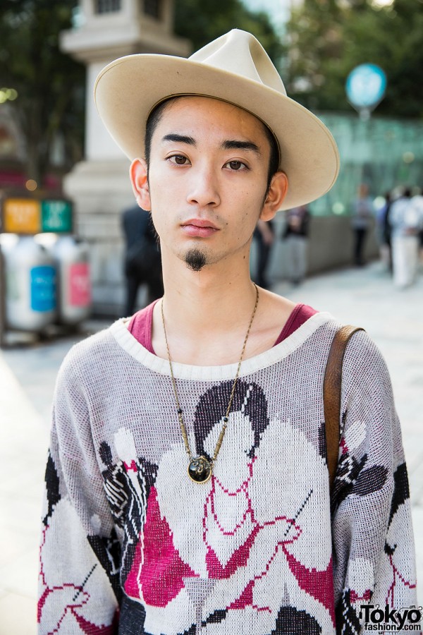 Harajuku Guy w/ Qosmos, Vintage & Wesco Fashion – Tokyo Fashion