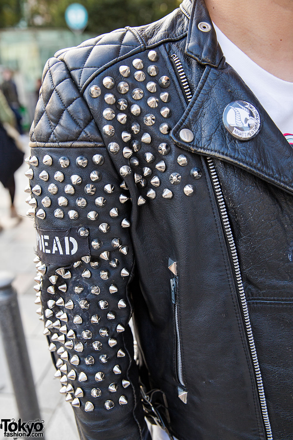 Punk-meets-Akihabara Leather Biker Jacket & Pink Dr. Martens in ...
