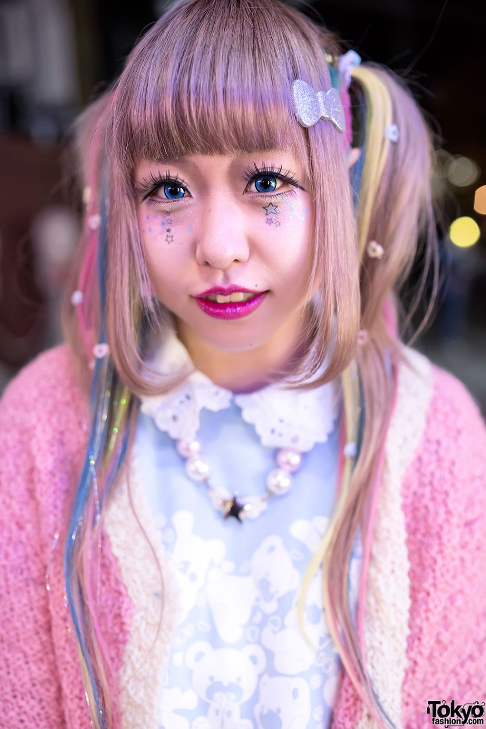 Harajuku Girl in Twintails w/ Kuma Top, Swankiss, 6%DOKIDOKI & Milklim ...